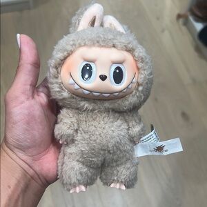 Furry Beige Bunny Plush Toy